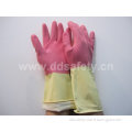 Pink Latex Gloves for Cleaning Washing (DHL215)